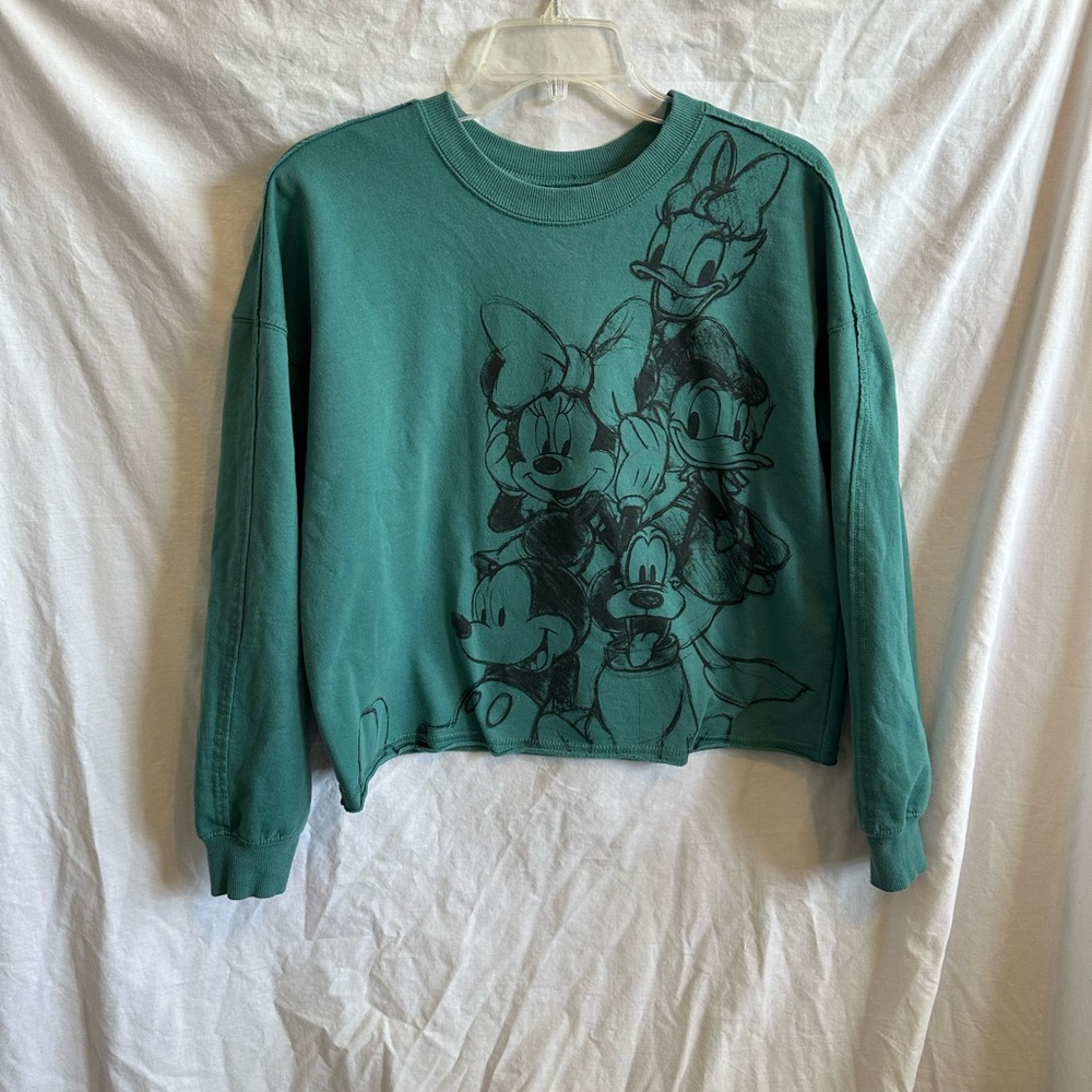 Disney Teal Sweatshirt with Characters